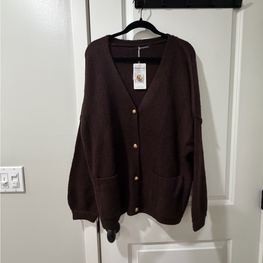 Cozy Brown Cardigan Sweater